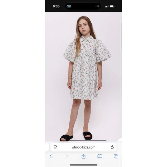 Christina Rohde Pink Floral Flutter Ruffle Sleeve Formal Dress Kids Size 14 New - Picture 8 of 8